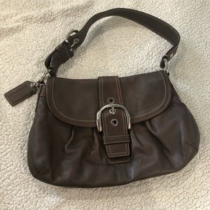 Brown vintage coach bag